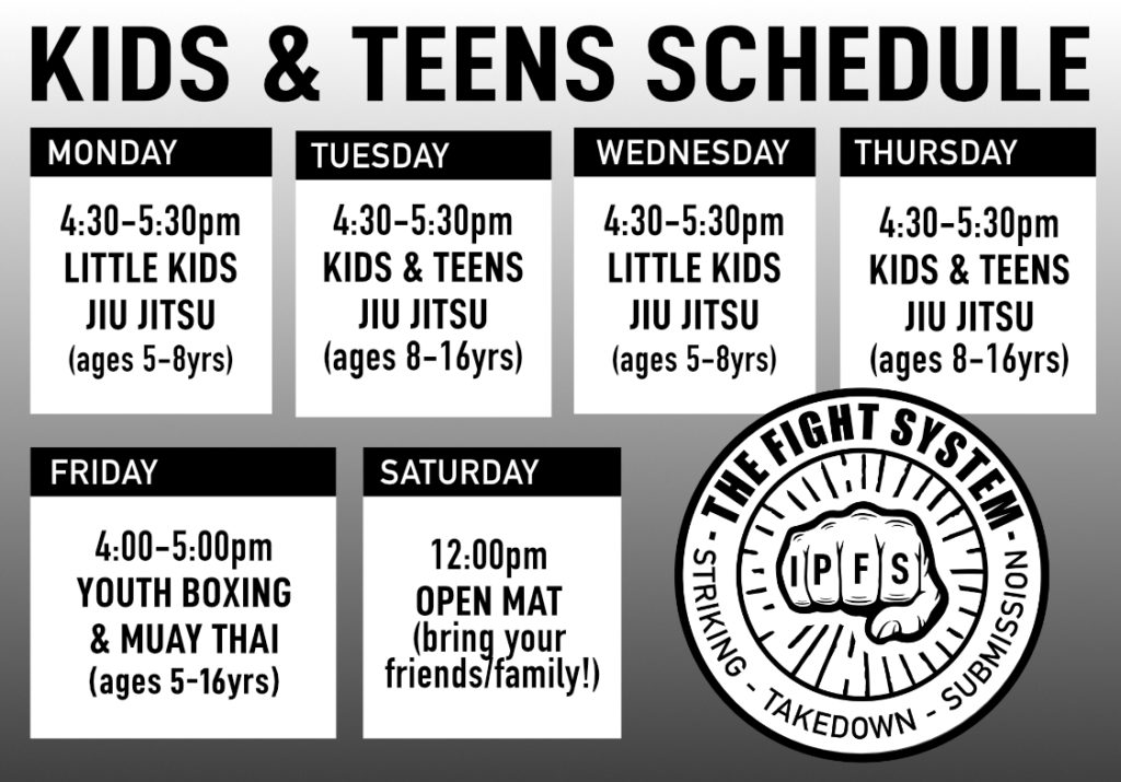 Kids & Teens Schedule Spring 2023
